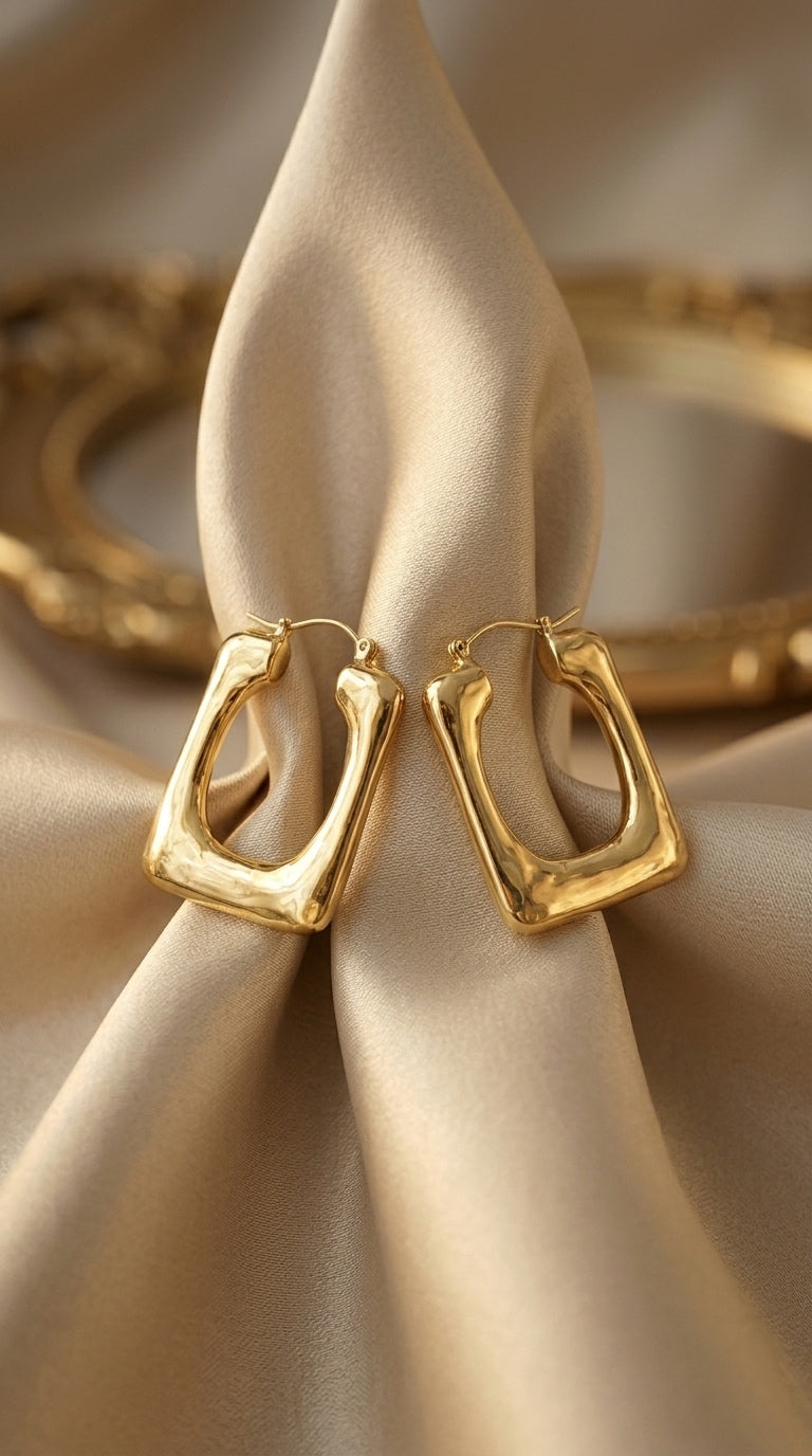Rectangle Hoop Earrings
